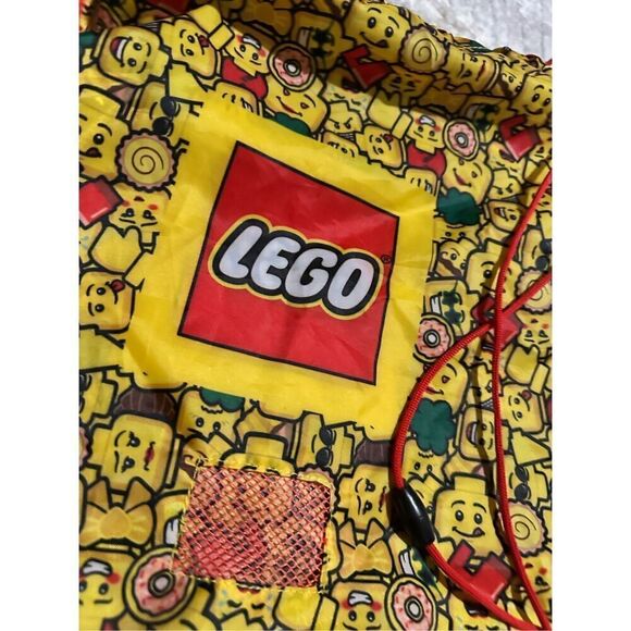 Nice LEGO Drawstring Minifigures Print Storage Backpack Bag Size: 16.5" X 14" L- - Picture 4 of 7